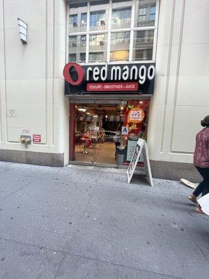 Red mango outside