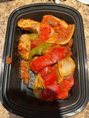 My husbands favorite!! Sausage peppers