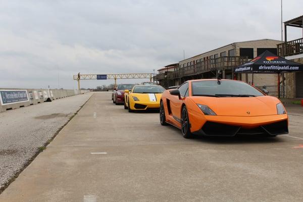 Cars on Pit Lane