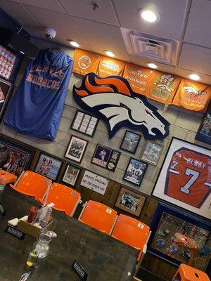 Denver Broncos wall