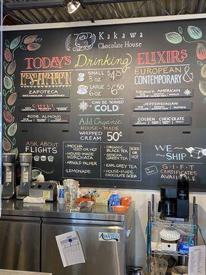 Menu board