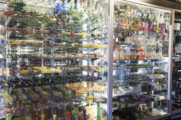 All types of glass pipes and waterpipes. We have different sizes and shapes for everyone