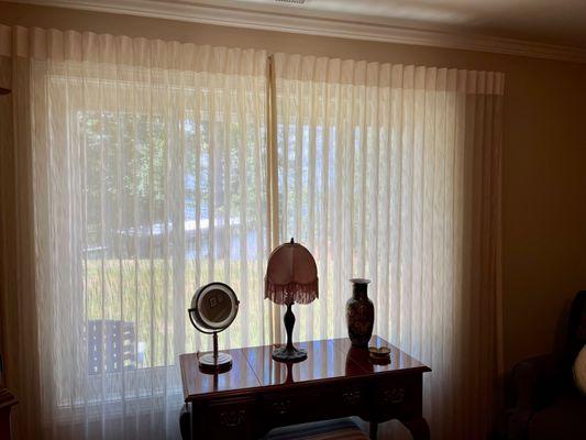 Hunter Douglas Luminettes "after"