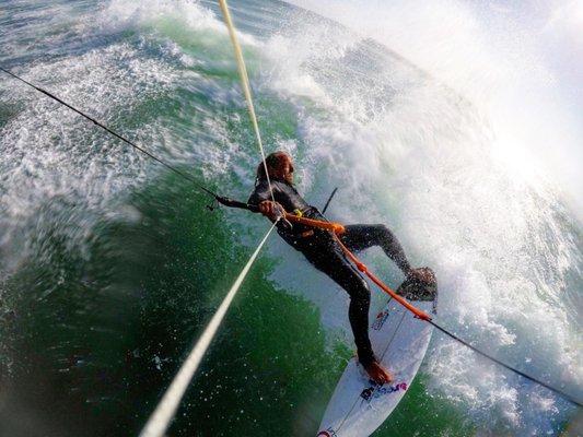 Kiteboarding lessons from Jordan at Padre island kite