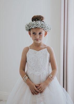 Kids Flower Crown  Halo baby's breath for a flower girl