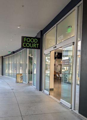 Entrance to the food court