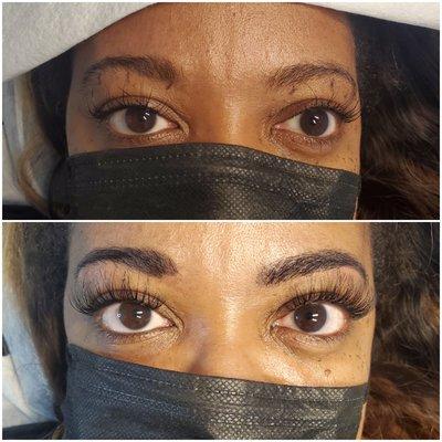 Hybrid Lashes with Lash Tint