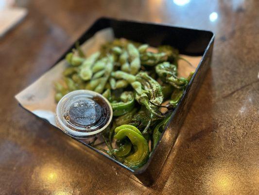 **Fried Shishito** **Edamame**