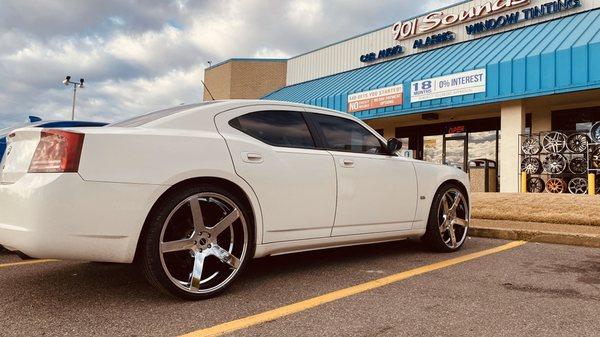 20" iron chrome wheels