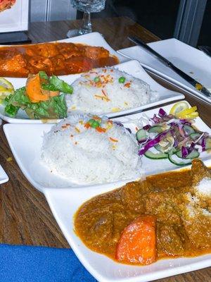 Lamb Biryani, Chicken Tikka Masala