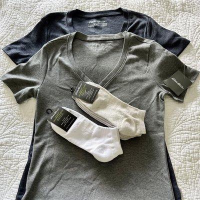 Women's t-shirts and socks