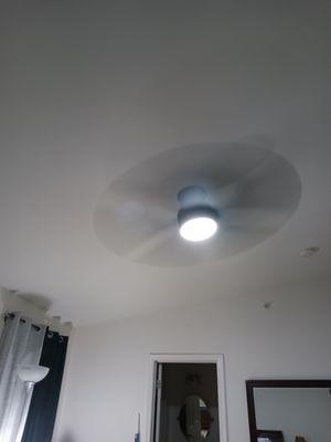 This overhead ceiling fan/light is a wonderful addition to our bedroom.