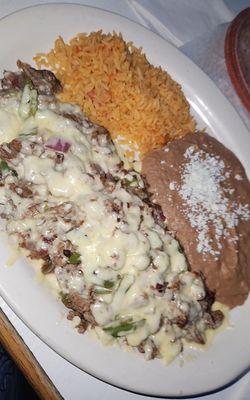 Bistec xon Queso