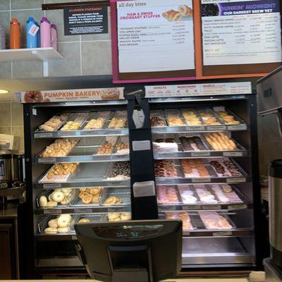 Dunkin' Donuts display