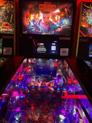 The stranger things pinball machine