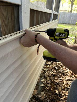 Siding installation