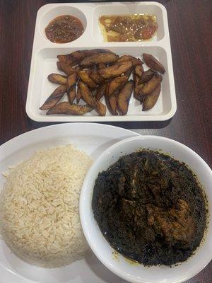 Cassava Leaf + Plantains (Large)