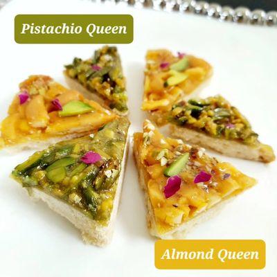 Persian pistachio / almond queen cookies