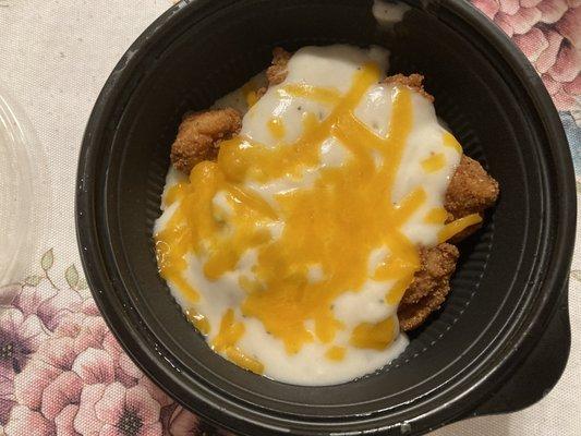 Mashed Potato Bowl, barely even half full.