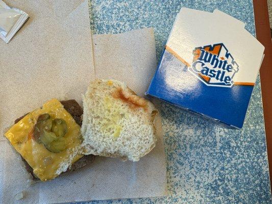 White Castle Cheese Slider