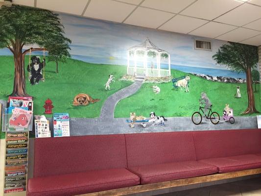 Mural in the waiting room