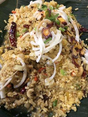 Cauliflower curry fried rice