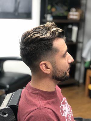 Zero fade and beard trim