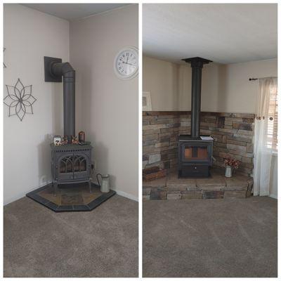 Upgrade wall and stove feature