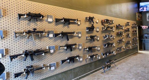 The wall of Guns