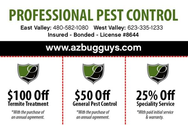 Pest Control Discount offers