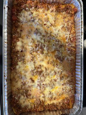 Monster homemade Take-n-Bake Lasagna