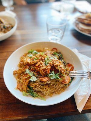 Coconut curry noodles at Cafe uu in Everett.