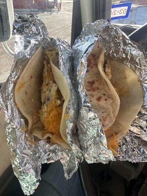 Nothing special both tacos on one hand!!! With what the. Rest if Tx knows as burritos you would only be able to eat one.