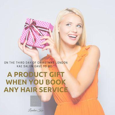 Get a free gift from us when you book any appointment and come in during the month of December.