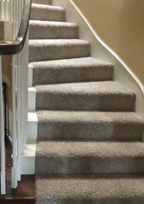 All upstairs carpet and stairs.
 Great job!