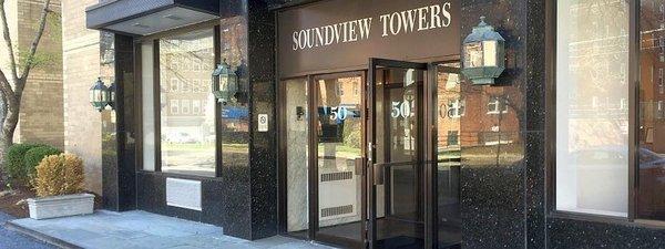 We are located in the Soundview Towers building