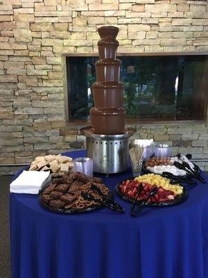 Chocolate fountains for a delightfully tasty treat