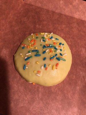 Glazed sugar cookie. Just okay.