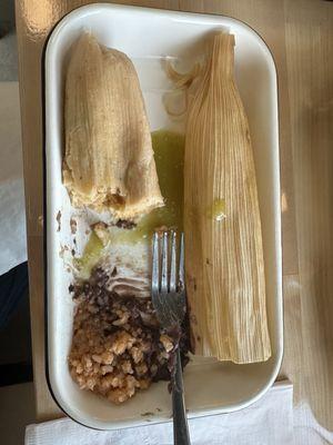 Cheese and jalapeño tamales