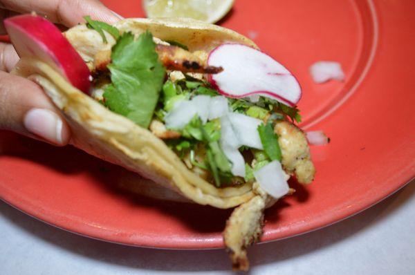 Chicken taco.