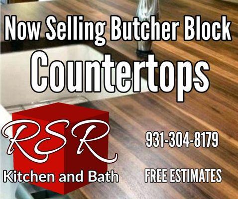 Butcher Block countertops.  Mcminnville TN.