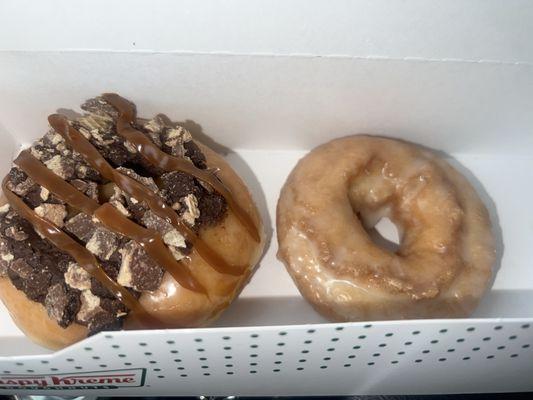 Kit Kat doughnut and sour cream doughnut