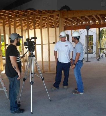 Video production with a home builder.