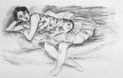 Henri Matisse (1869-1954) Danseuse au Divan au Pliee en Deux SOLD