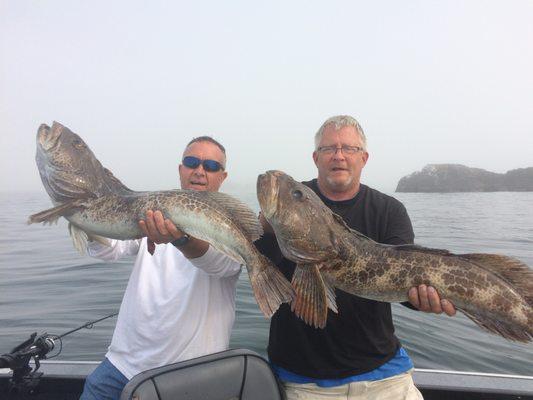 A double of nice lingcod.