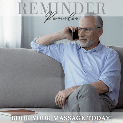 Make massage mandatory! Book yours today. 

https://squareup.com/appointments/book/se68mog57nfm9b/653Z9HNEC7JH1/services