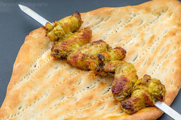 Chicken Wings kabab on Naan