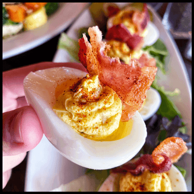 Deviled Eggs with Bacon