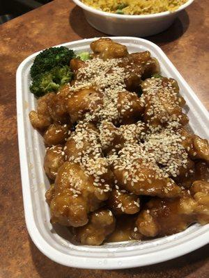 4. Sesame Chicken (White Meat) Dinner Special