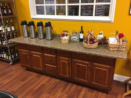 Coffee Bar with monthly rotation of coffee beans